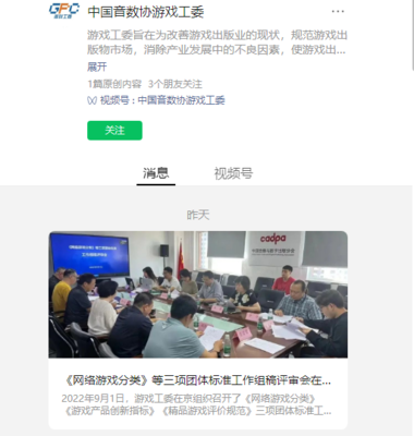 网络游戏标准建设新进展 工作组稿评审会在京举办，推动行业规范化发展